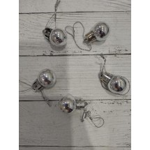 Елочные шарики 2 см, серебро, цена за 1 шт